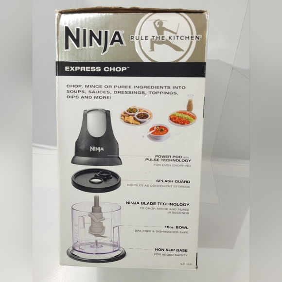 NINJA EXPRESS CHOP 2 CUP GREY 200 WATTS TESTED - Picture 16 of 17